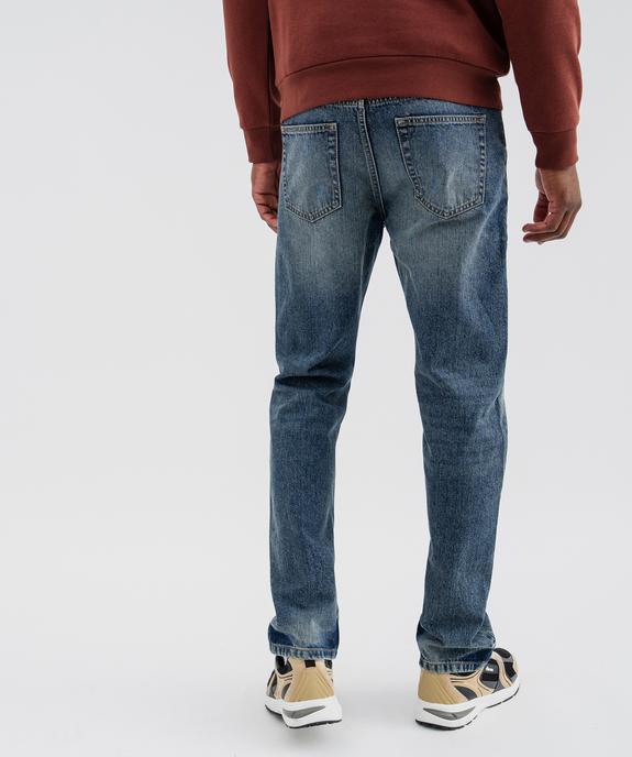 Jean en coton coupe Regular homme vue3 - GEMO 4G HOMME - GEMO