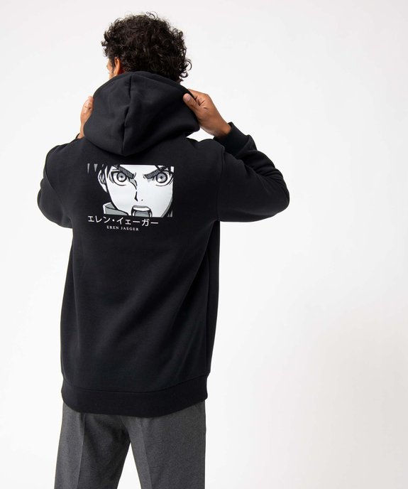 Sweat homme à capuche avec motif dos - Attack on Titan vue3 - ATTAQUE DES TITANS - GEMO
