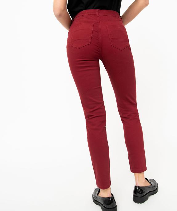 Pantalon coupe Slim taille normale femme vue4 - GEMO 4G FEMME - GEMO