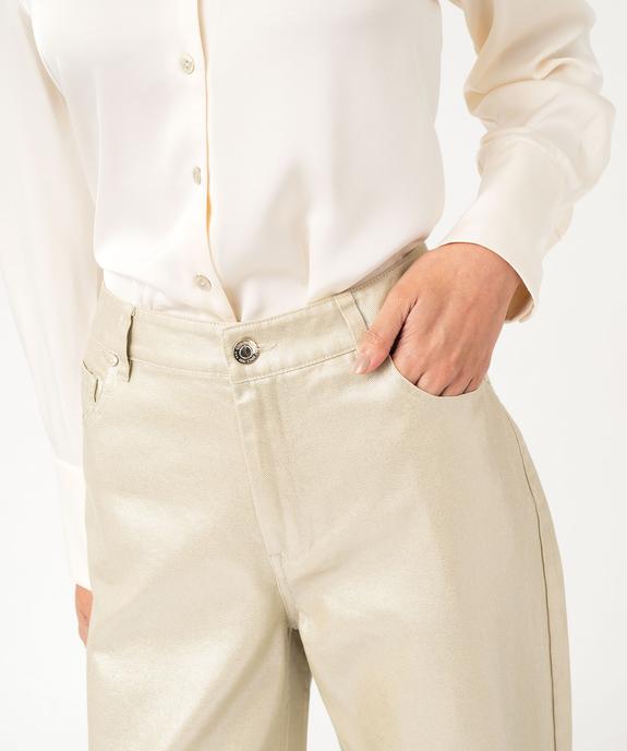 Jean large aux reflets métallisés femme vue3 - GEMO(FEMME PAP) - GEMO