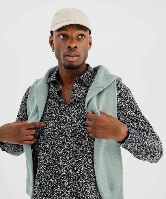 Chemise à motifs fleuris coupe regular homme vue2 - GEMO (HOMME) - GEMO