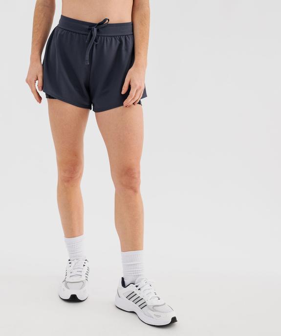 Short de sport avec doublure cycliste femme vue2 - GEMO(FEMME PAP) - GEMO