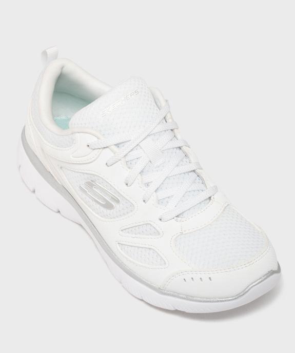 Baskets basses running en mesh avec semelle à mémoire de forme femme - Skechers vue5 - SKECHERS - GEMO