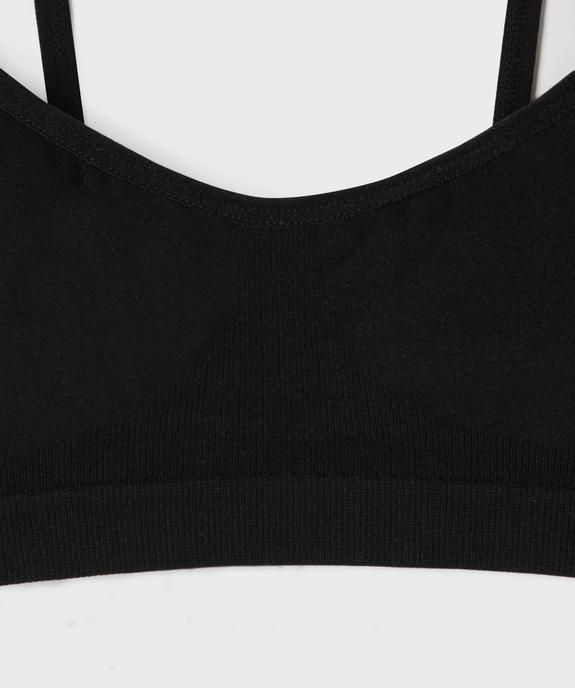 Soutien-gorge brassière à fines bretelles fille vue2 - GEMO 4G FILLE - GEMO
