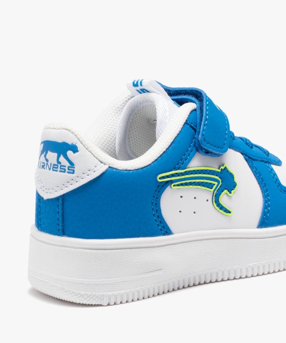Baskets garçon bicolores à lacets et scratch – Airness Arwo vue6 - AIRNESS - GEMO