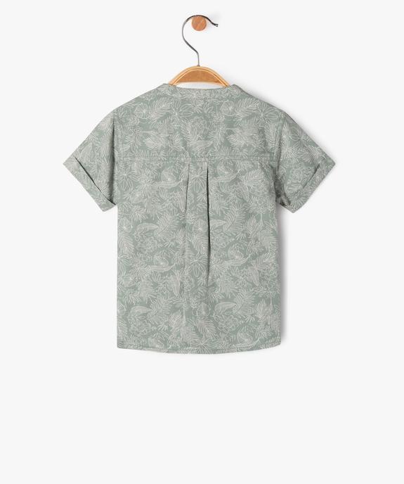 Chemise à manches courtes à col rond bébé garçon vue4 - GEMO(BEBE DEBT) - GEMO