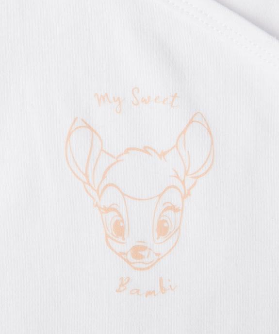 Bodies bébé à manches longues fermeture croisée motif Bambi (lot de 3) - Disney vue2 - DISNEY BABY - GEMO