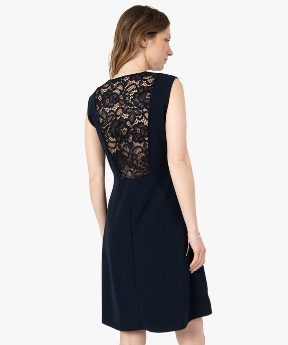 Robe femme sans manches avec dos dentelle vue3 - GEMO(FEMME PAP) - GEMO