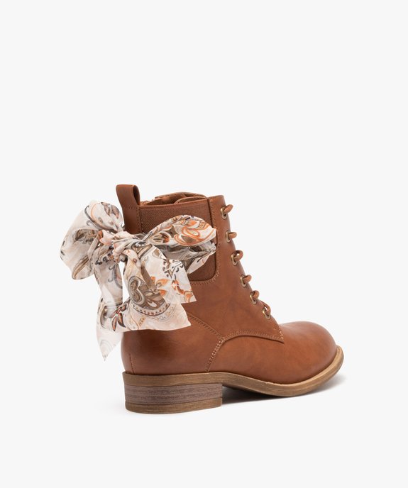 Boots à lacets et ruban en voile fille vue4 - GEMO (ENFANT) - GEMO