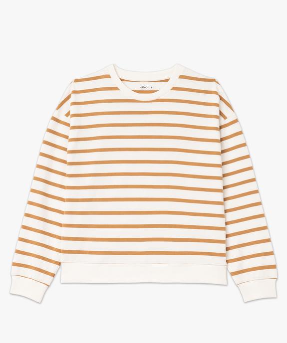 Sweat à rayures coupe large femme vue4 - GEMO(FEMME PAP) - GEMO