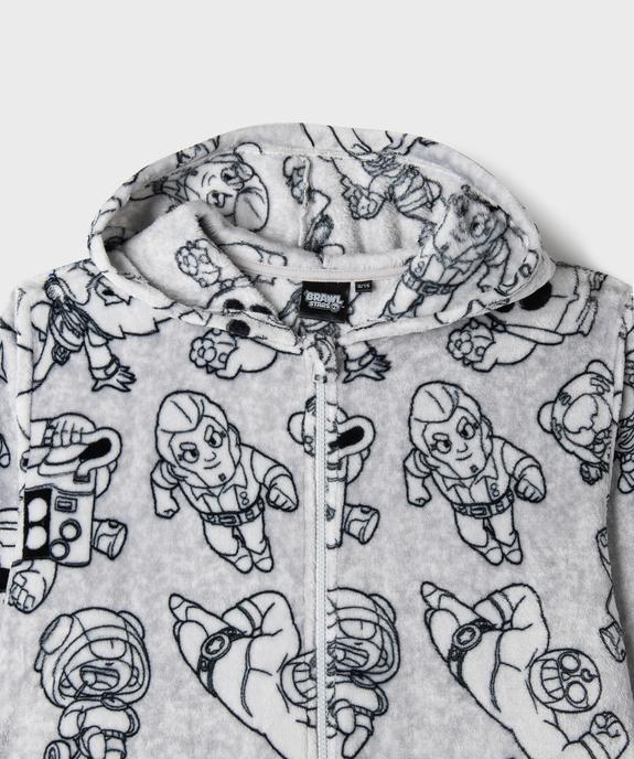 Combinaison pyjama polaire garçon - Brawl Stars vue2 - BRAWL STARS - GEMO