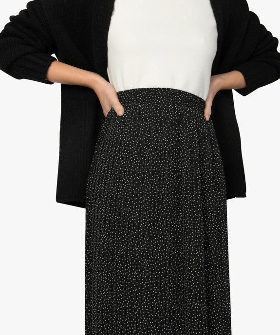 Jupe plissée femme avec taille élastiquée vue2 - GEMO(FEMME PAP) - GEMO