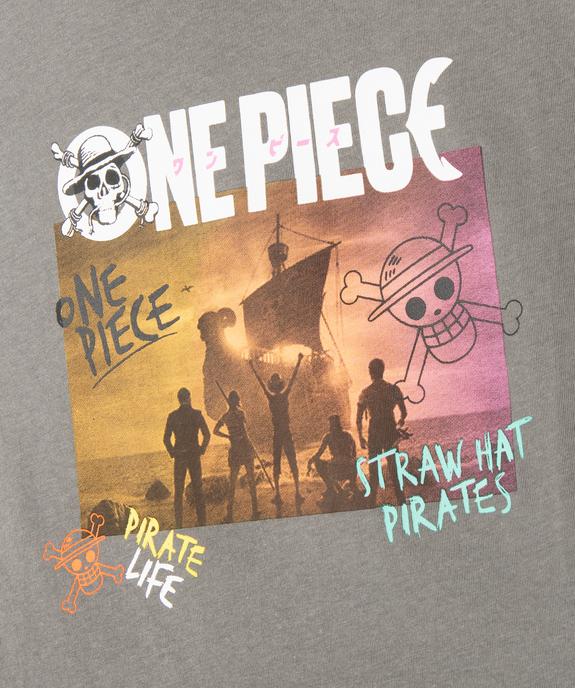 Tee-shirt manches courtes motif pirates fille - One Piece vue2 - ONE PIECE - GEMO