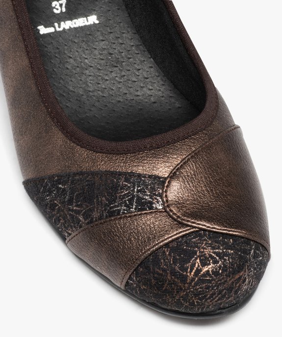 Escarpin confort avec dessus métallisé femme vue6 - GEMO (CONFORT) - GEMO
