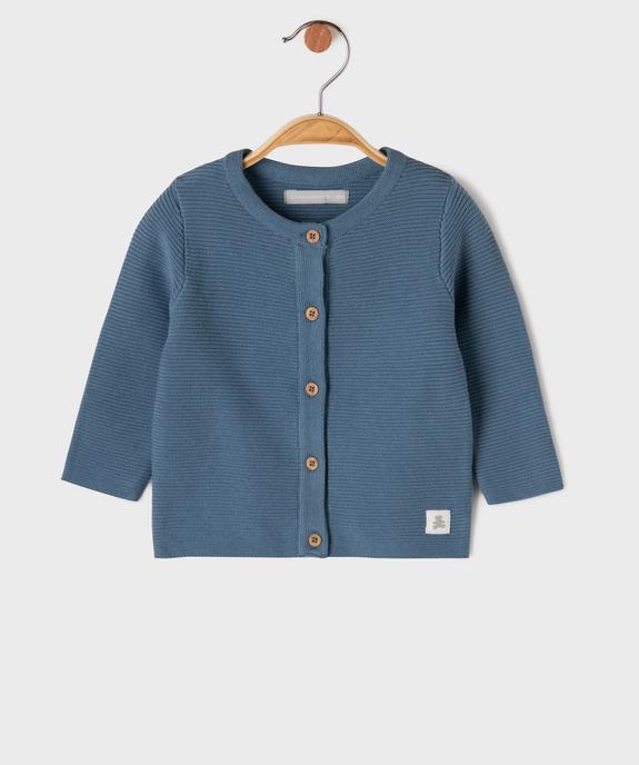 Gilet brassière en coton bébé garçon LuluCastagnette vue1 - LULUCASTAGNETTE - GEMO