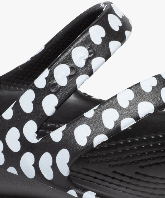 Mules de piscine femme bride en Z à motifs - Crocs vue6 - CROCS - GEMO