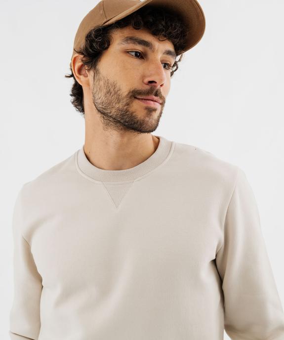 Sweat avec intérieur molletonné homme vue4 - GEMO 4G HOMME - GEMO