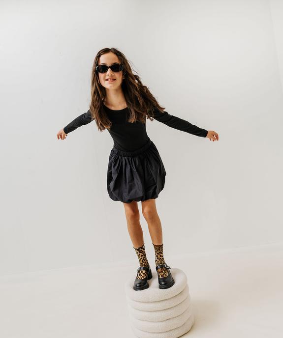 Body manches longues à col bateau fille vue5 - GEMO 4G FILLE - GEMO