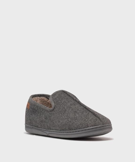 Chaussons mules en velours doux homme - Dim vue2 - DIM - GEMO