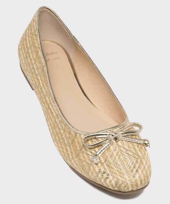 Ballerines scintillantes aspect raphia femme - Valentina Baldano vue6 - VALENTINA BALDA - GEMO