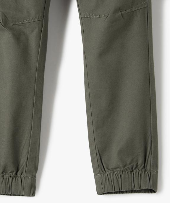 Pantalon cargo taille élastiquée garçon vue3 - GEMO (ENFANT) - GEMO