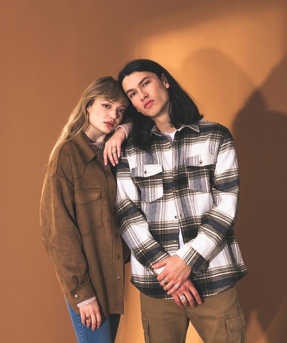 Surchemise homme à carreaux vue6 - GEMO (HOMME) - GEMO