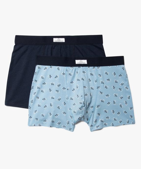 Boxer homme en coton stretch extensible (lot de 2) vue1 - GEMO 4G HOMME - GEMO