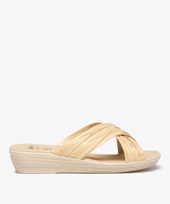 Mules femme confort à brides croisées vue1 - GEMO (CONFORT) - GEMO
