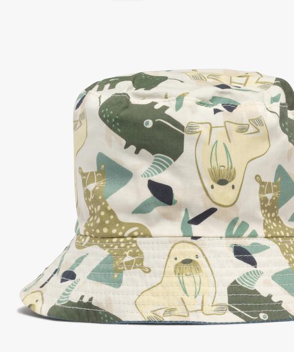 Chapeau bob réversible bébé garçon vue2 - GEMO 4G BEBE - GEMO