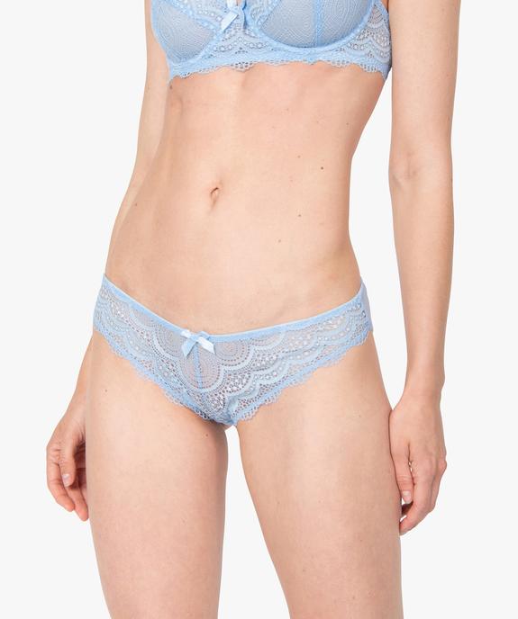 Culottes en dentelle et tulle femme (lot de 2) vue1 - GEMO(HOMWR FEM) - GEMO