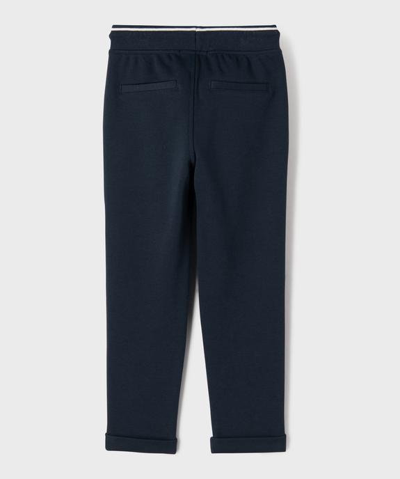 Pantalon de jogging en maille piquée garçon - LuluCastagnette vue3 - LULUCASTAGNETTE - GEMO