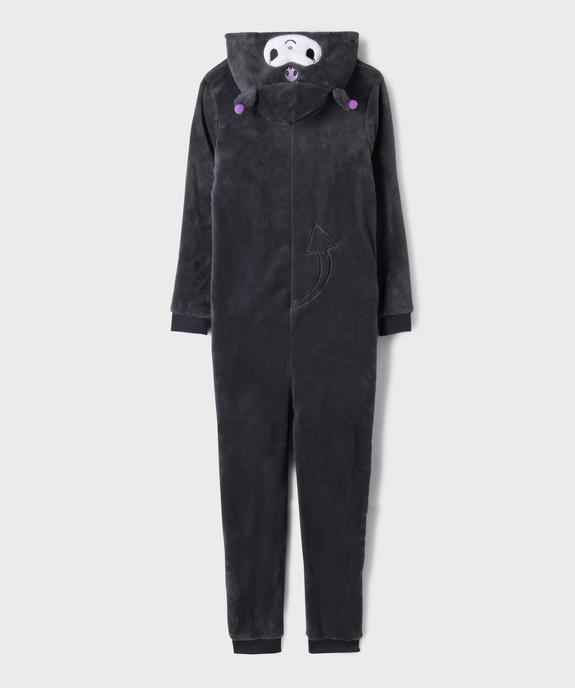 Combinaison pyjama en maille douillette motif Kuromi fille - Hello Kitty vue3 - HELLO KITTY - GEMO