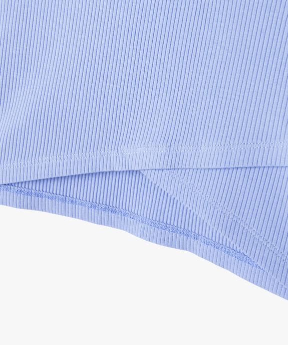 Tee-shirt à manches courtes avec bas asymétrique fille vue2 - GEMO 4G FILLE - GEMO