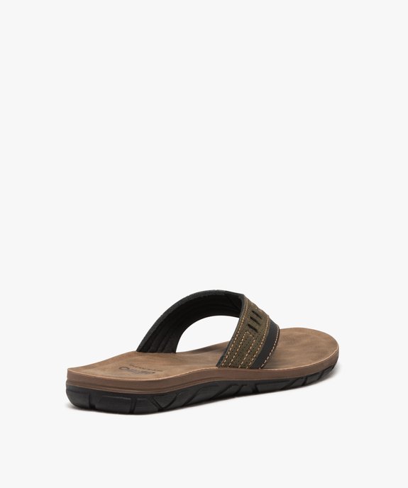 Tongs homme à brides entre-doigts larges vue4 - GEMO - GEMO