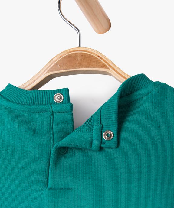 Tee-shirt à manches courtes avec inscription bouclette bébé garçon vue3 - GEMO(BEBE DEBT) - GEMO