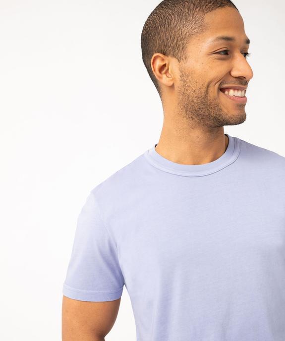 Tee-shirt à manches courtes uni homme vue2 - GEMO (HOMME) - GEMO