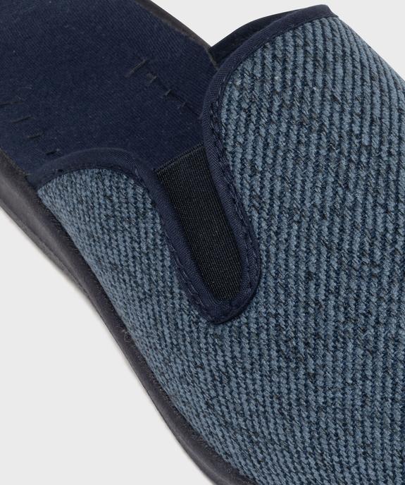 Chaussons mules en velours texturé homme vue6 - G'FLEX GEMO FOR GOOD - GEMO