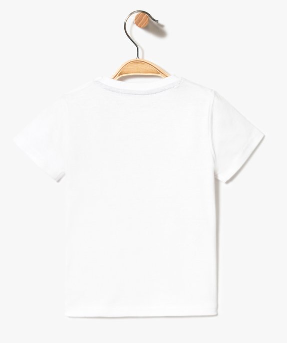 Tee-shirt bébé garçon à manches courtes et grand motif devant vue2 - GEMO(BEBE DEBT) - GEMO