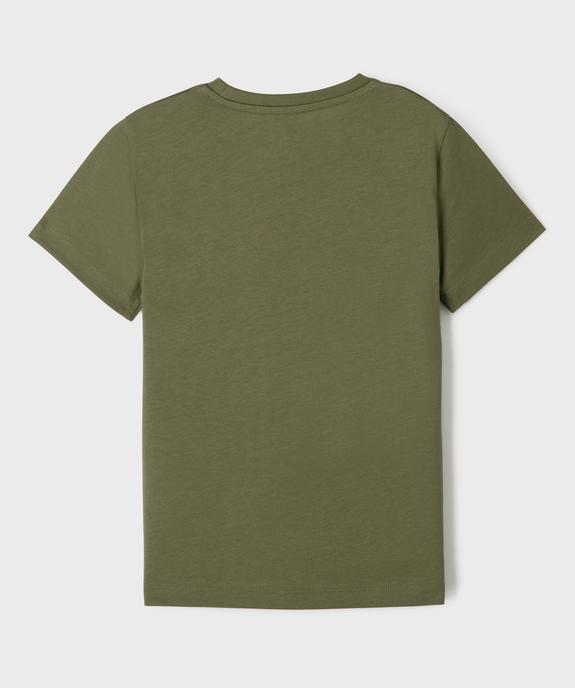 Tee-shirt manches courtes avec motif humoristique garçon vue3 - GEMO (ENFANT) - GEMO