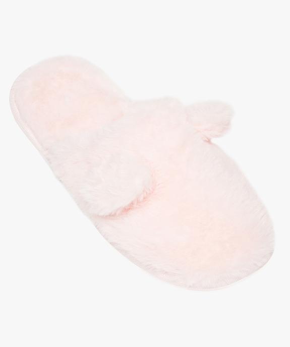 Mules d'intérieur femme avec oreilles  relief vue5 - GEMO(HOMWR FEM) - GEMO