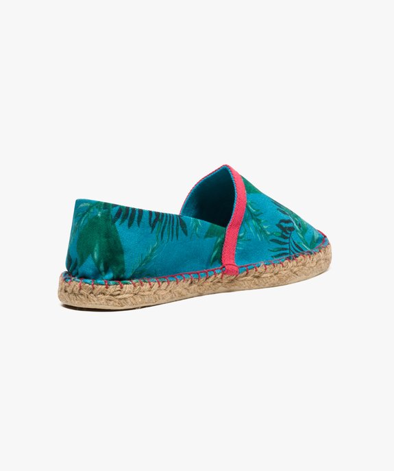 Espadrilles imprimé tropical vue4 - GEMO (PLAGE) - GEMO