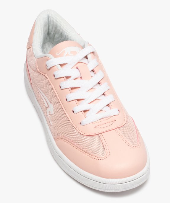 Baskets femme unies dessus mesh - Airness vue5 - AIRNESS - GEMO