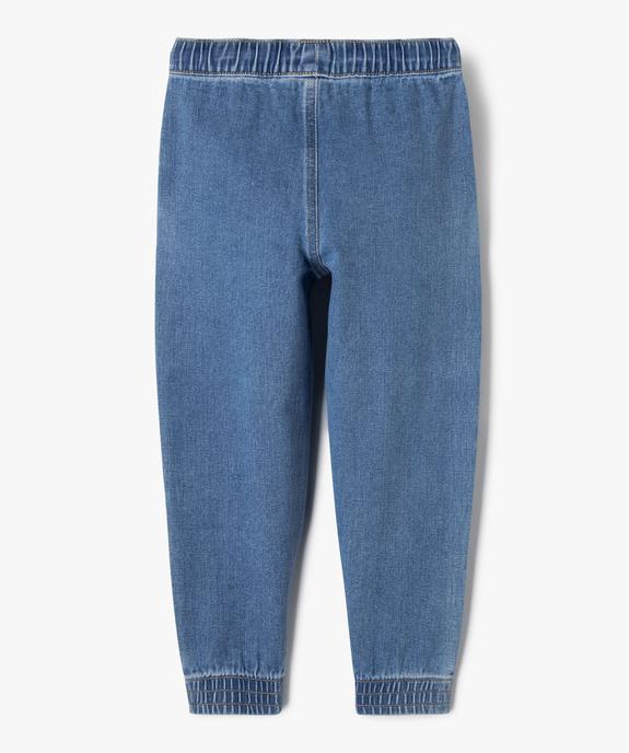 Jean confortable à taille élastique garçon vue4 - GEMO 4G GARCON - GEMO
