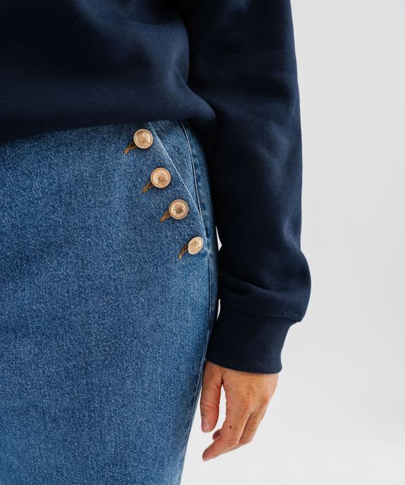 Jean flare à pont femme grande taille - LuluCastagnette vue2 - LULU CASTAGNETTE GEMO FOR GOOD - GEMO