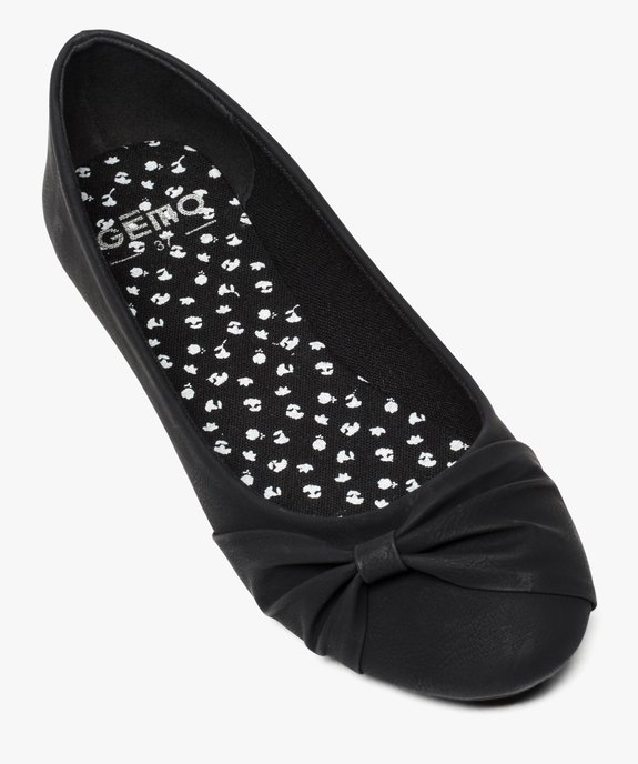 Ballerines femme unies avec nœud drapé vue5 - GEMO(URBAIN) - GEMO