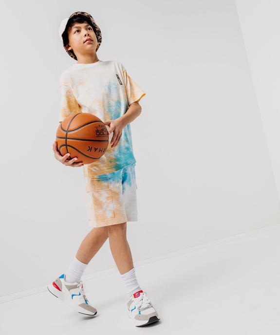 Tee-shirt manches courtes tie-and-dye garçon vue5 - GEMO (JUNIOR) - GEMO
