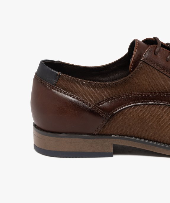 Derbies bimatières à lacets ronds homme  vue6 - GEMO(URBAIN) - GEMO