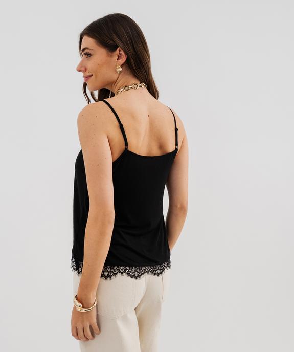 Débardeur en satin et viscose stretch à fines bretelles femme vue3 - GEMO(FEMME PAP) - GEMO