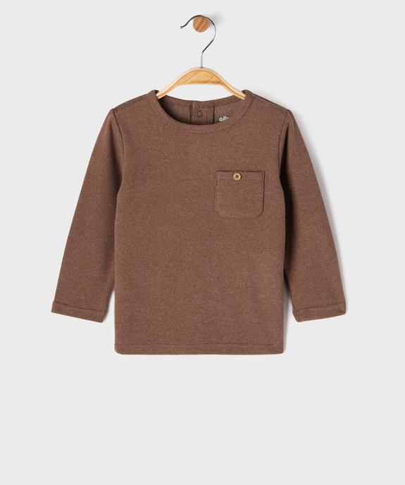 Tee-shirt chaud à manches longues bébé garçon vue1 - GEMO(BEBE DEBT) - GEMO