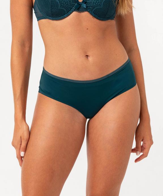 Shorty femme en microfibre et dentelle (lot de 2) vue1 - GEMO(HOMWR FEM) - GEMO